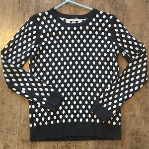 Black and White Polka Dot Sweater